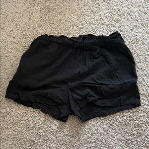 Primark Black Textured Shorts
